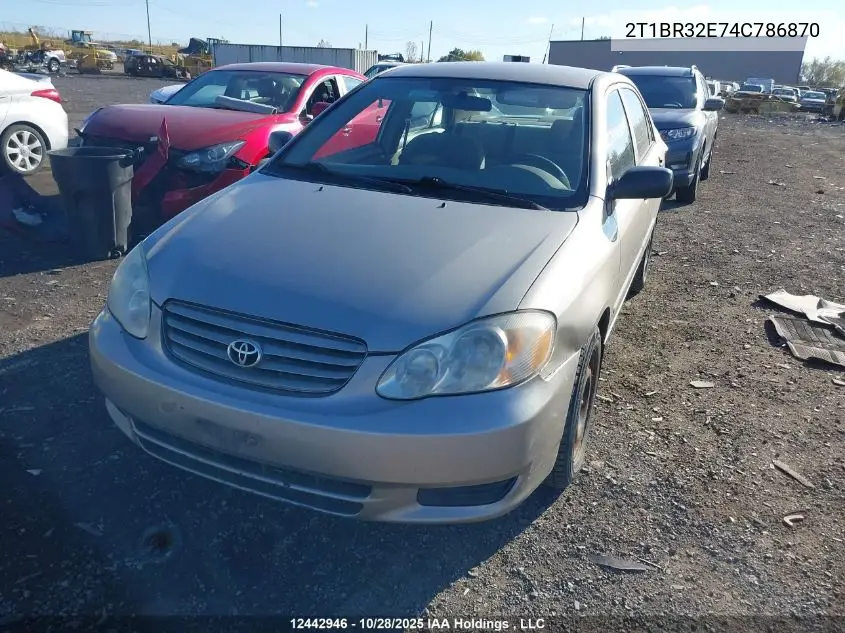 2T1BR32E74C786870 2004 Toyota Corolla Ce/Le/Sport