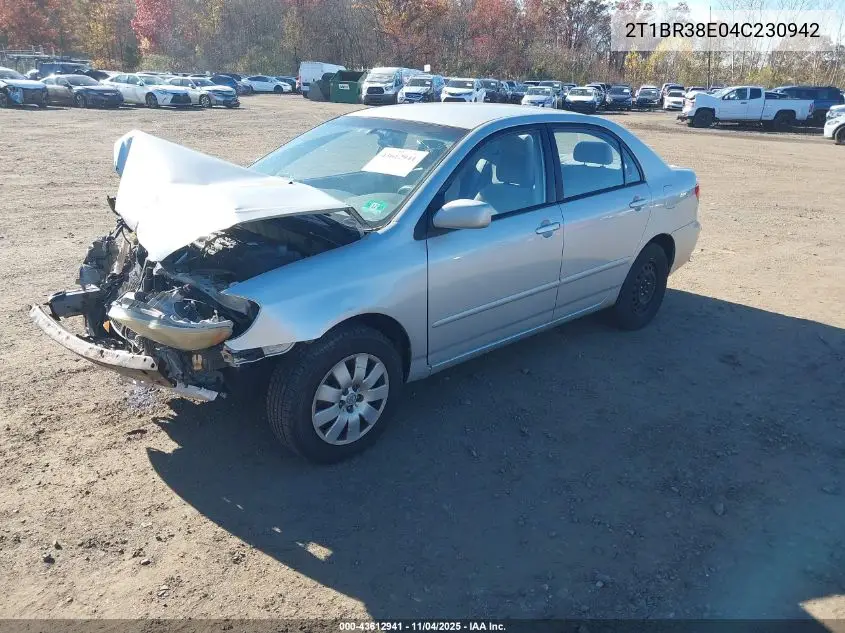2T1BR38E04C230942 2004 Toyota Corolla Le