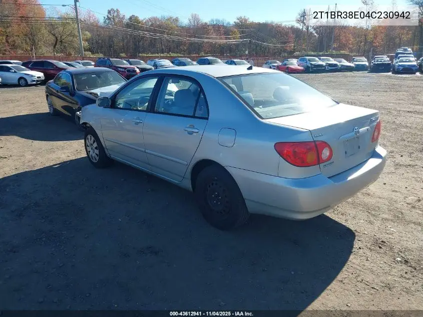 2T1BR38E04C230942 2004 Toyota Corolla Le