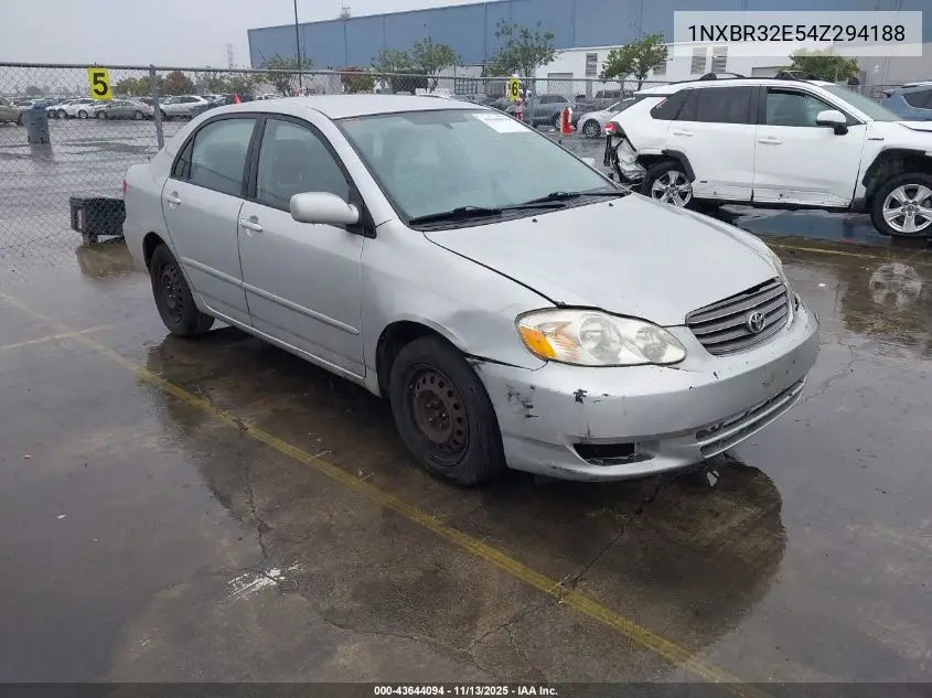 1NXBR32E54Z294188 2004 Toyota Corolla Le