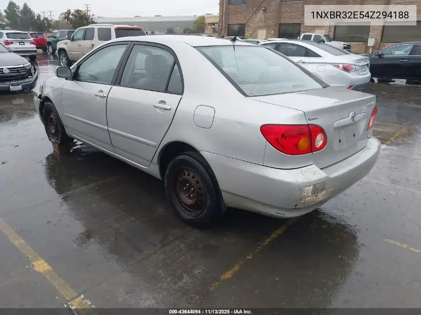 1NXBR32E54Z294188 2004 Toyota Corolla Le