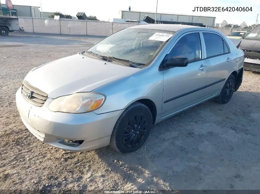 JTDBR32E642040604 2004 Toyota Corolla Ce