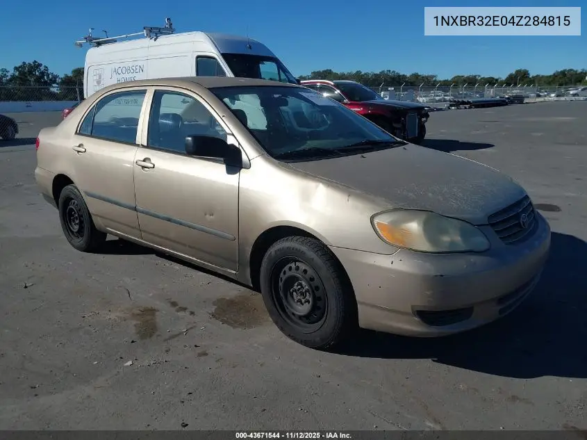 1NXBR32E04Z284815 2004 Toyota Corolla Ce