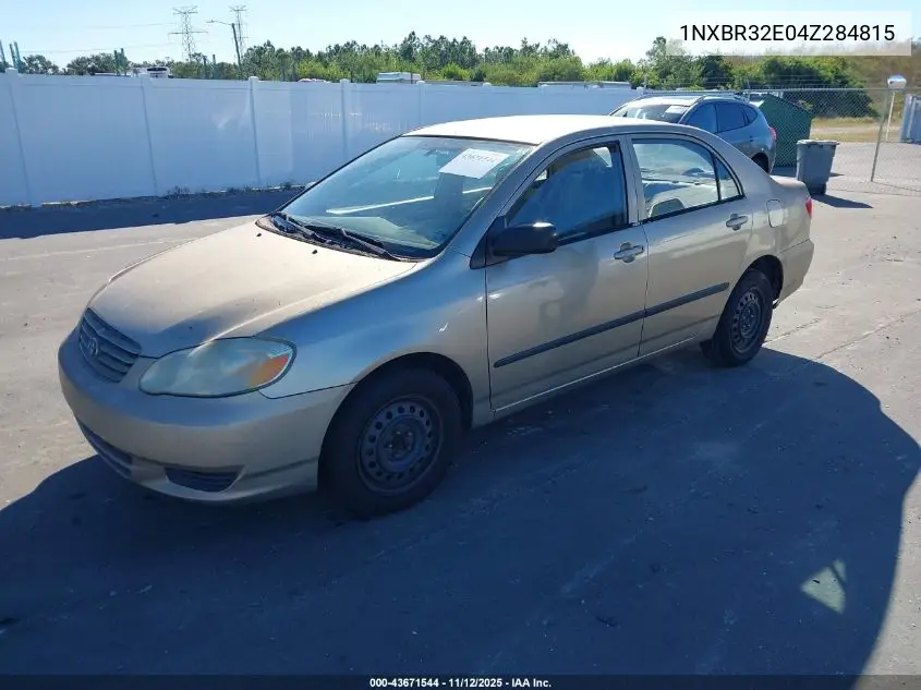 1NXBR32E04Z284815 2004 Toyota Corolla Ce