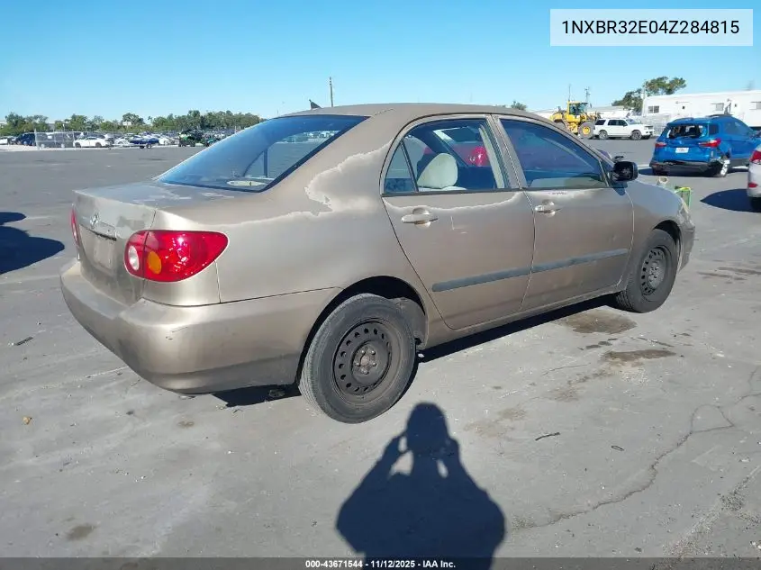 1NXBR32E04Z284815 2004 Toyota Corolla Ce
