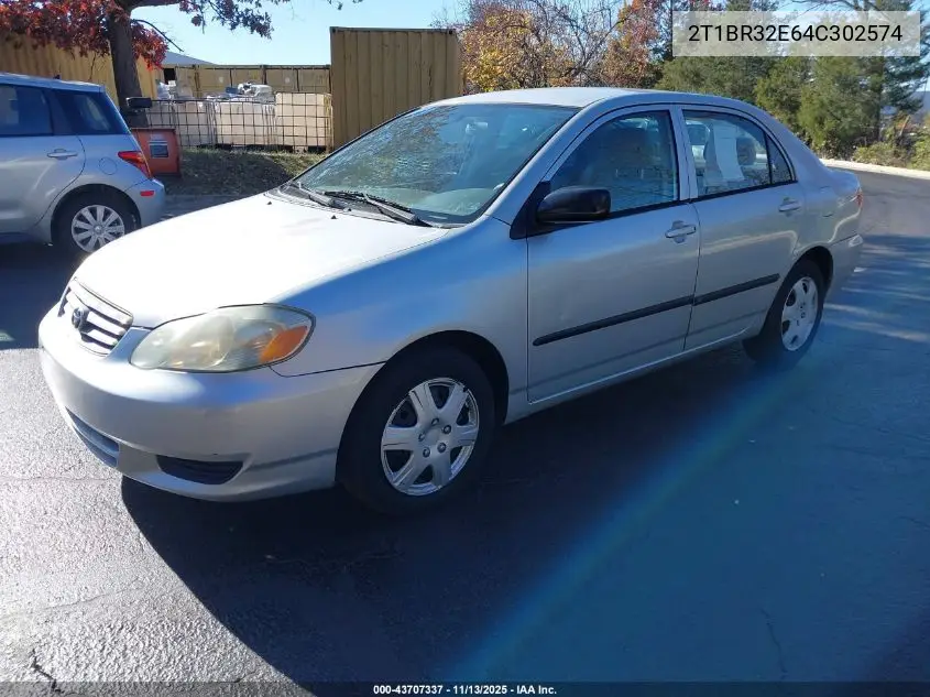2T1BR32E64C302574 2004 Toyota Corolla Ce