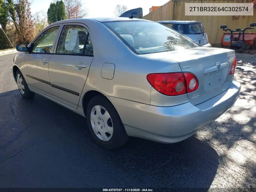 2T1BR32E64C302574 2004 Toyota Corolla Ce