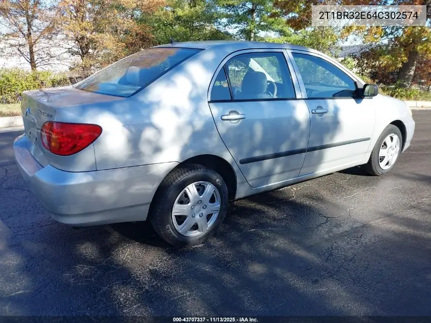 2T1BR32E64C302574 2004 Toyota Corolla Ce