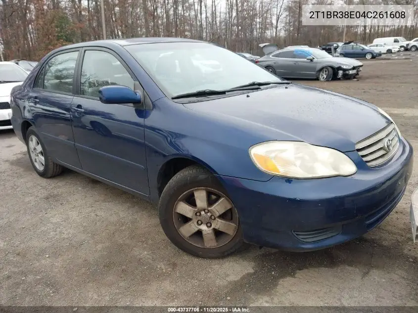 2T1BR38E04C261608 2004 Toyota Corolla Le
