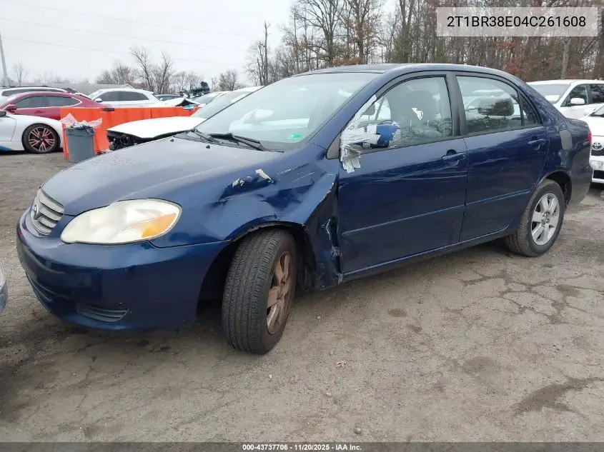 2T1BR38E04C261608 2004 Toyota Corolla Le