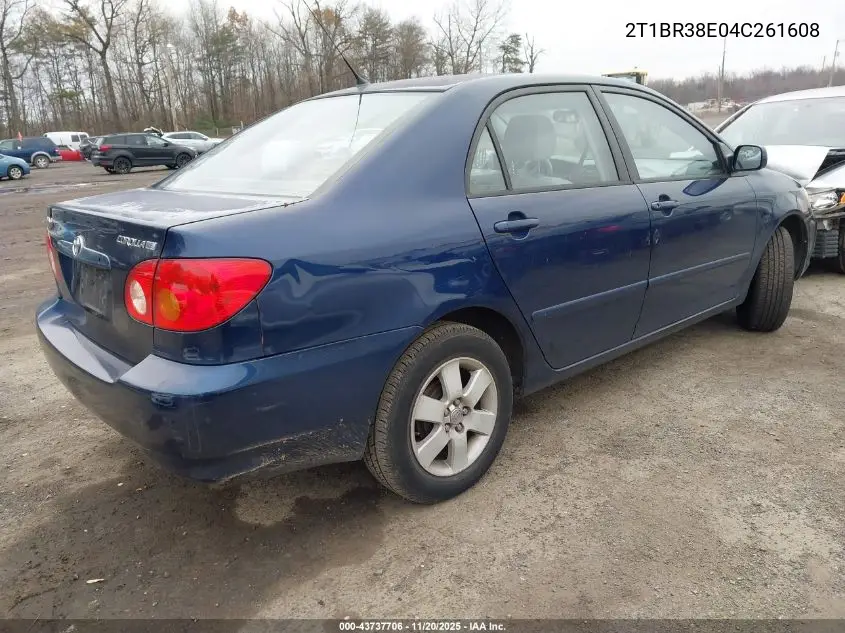 2T1BR38E04C261608 2004 Toyota Corolla Le