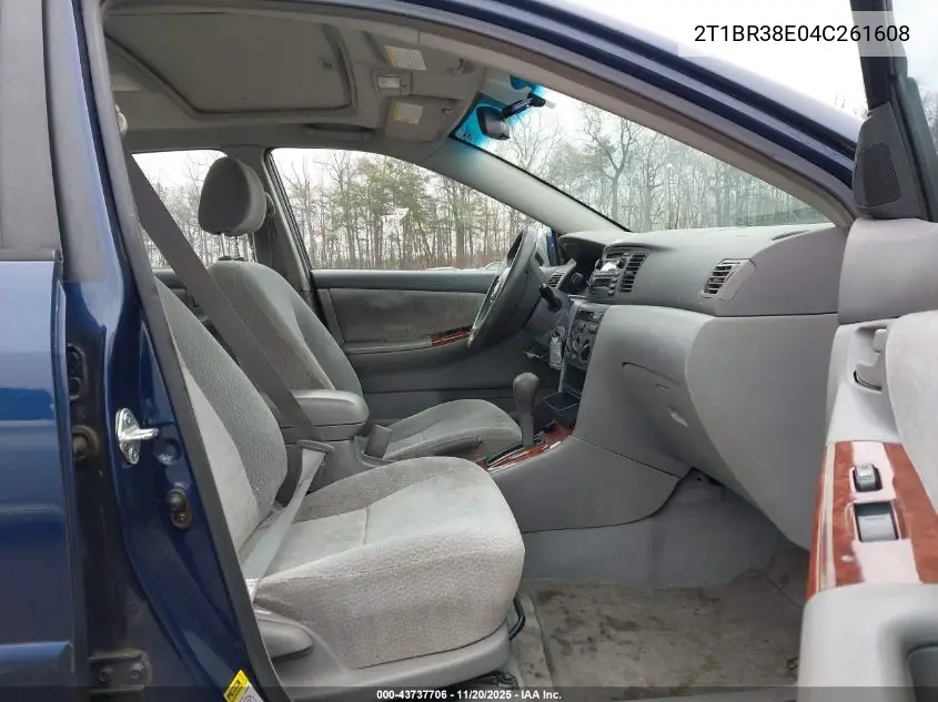 2T1BR38E04C261608 2004 Toyota Corolla Le
