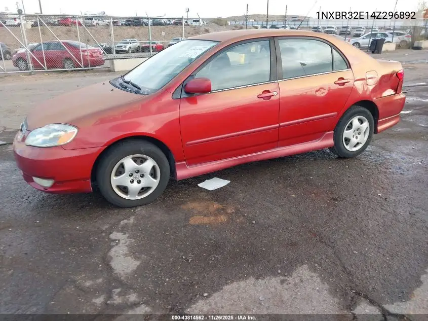 1NXBR32E14Z296892 2004 Toyota Corolla S