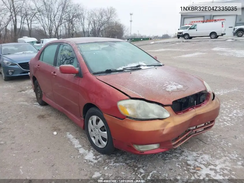1NXBR32E04Z335035 2004 Toyota Corolla S