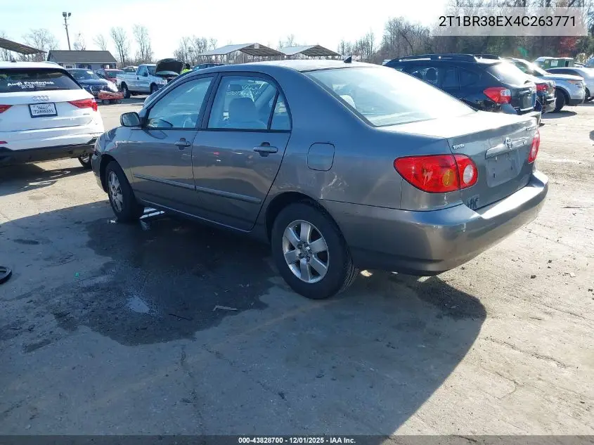 2T1BR38EX4C263771 2004 Toyota Corolla Le