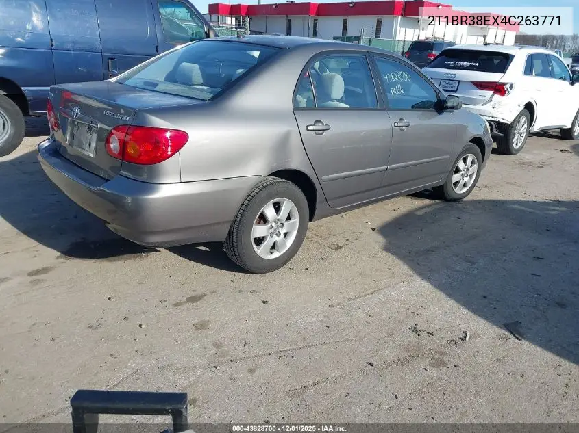 2T1BR38EX4C263771 2004 Toyota Corolla Le