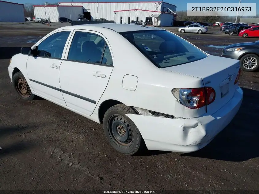2T1BR32E24C316973 2004 Toyota Corolla Ce
