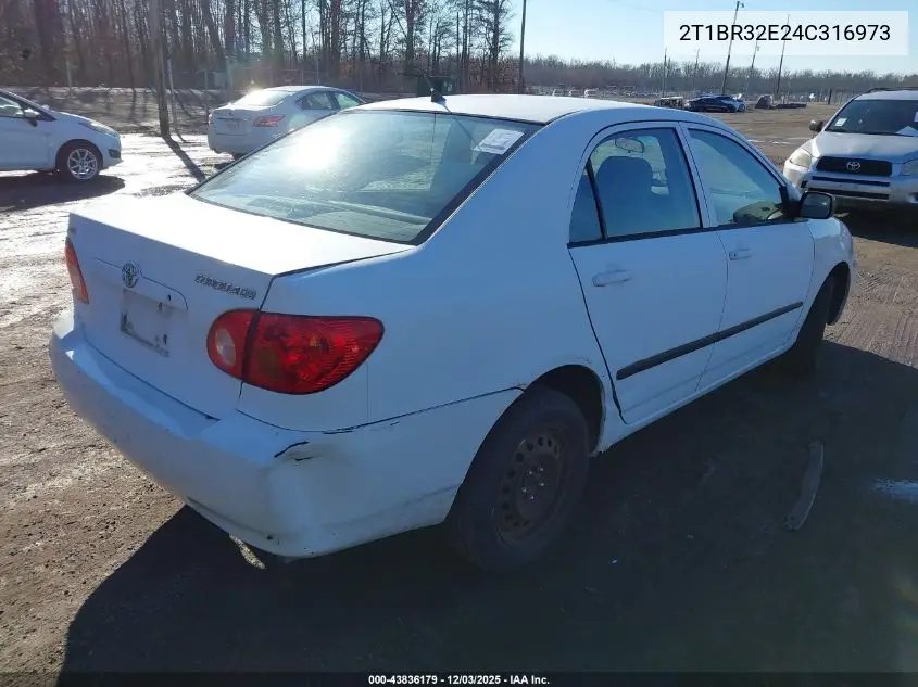2T1BR32E24C316973 2004 Toyota Corolla Ce