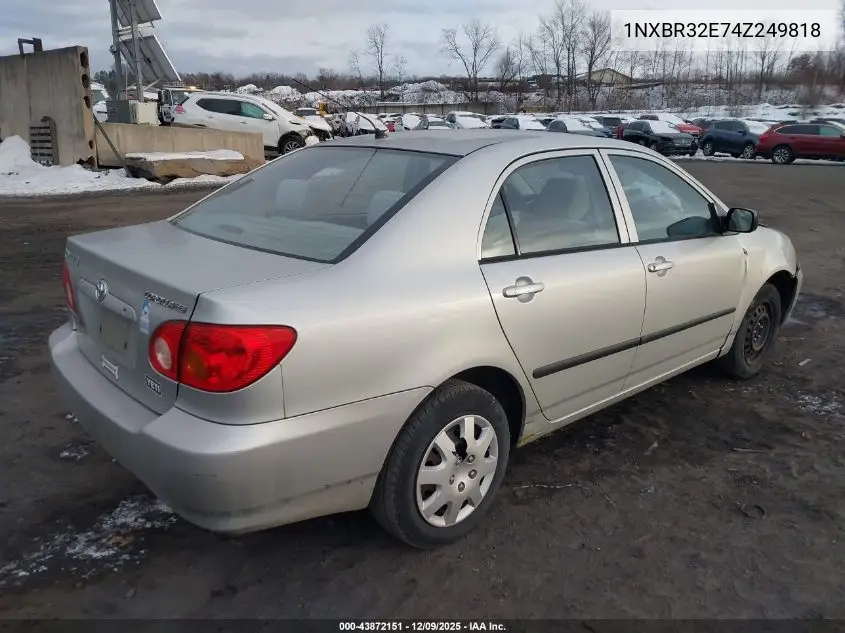 1NXBR32E74Z249818 2004 Toyota Corolla Ce