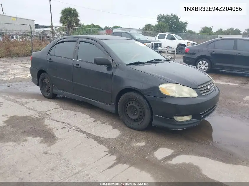 1NXBR32E94Z204086 2004 Toyota Corolla S