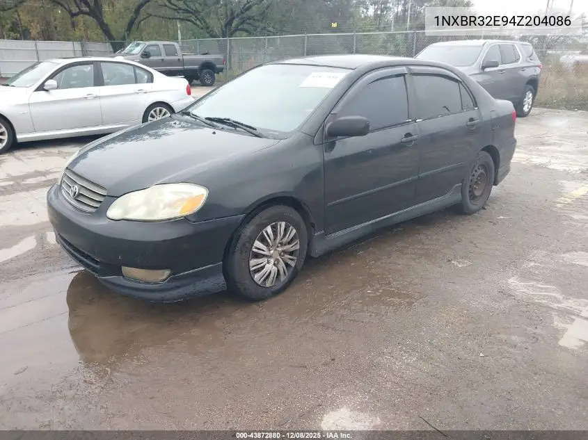 1NXBR32E94Z204086 2004 Toyota Corolla S