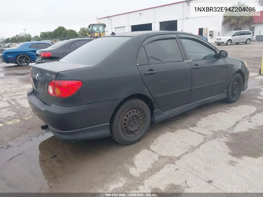 1NXBR32E94Z204086 2004 Toyota Corolla S