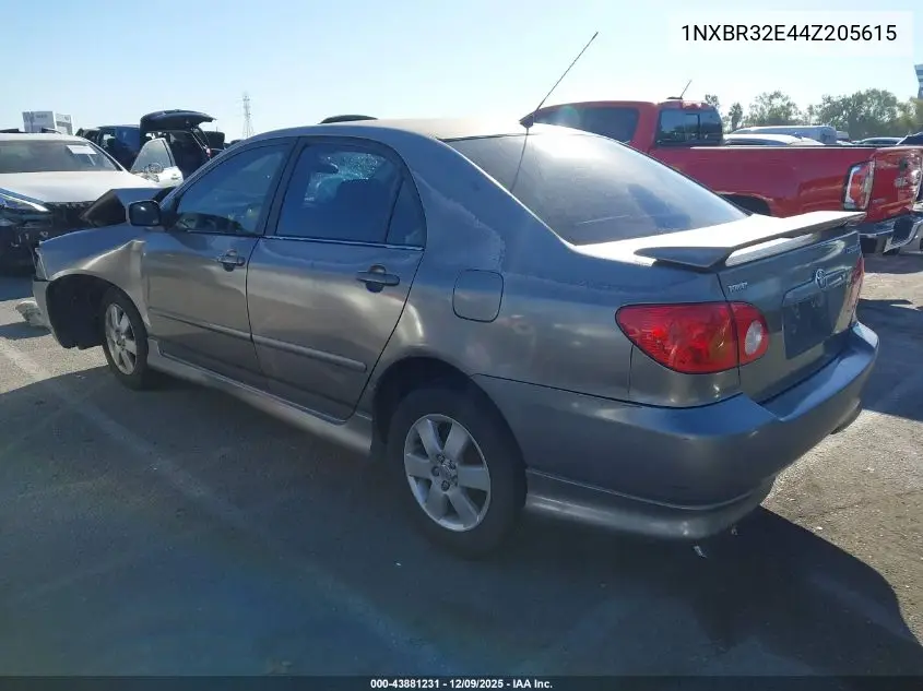 1NXBR32E44Z205615 2004 Toyota Corolla S