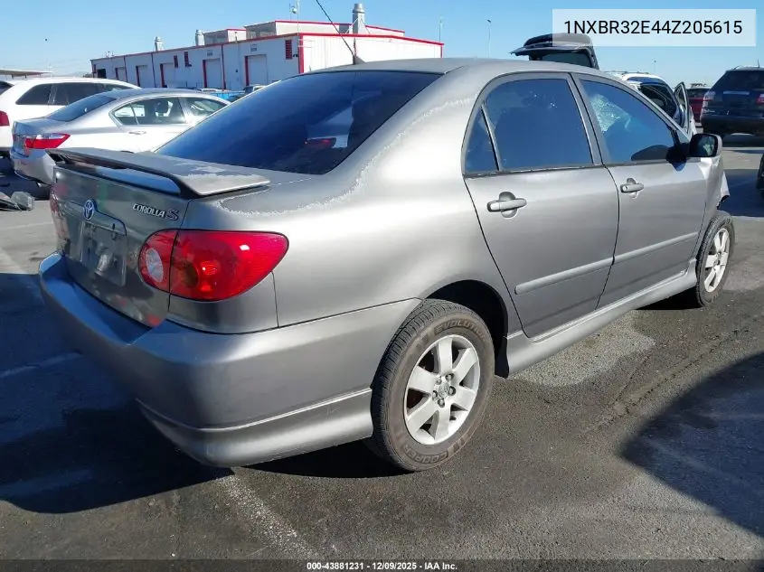 1NXBR32E44Z205615 2004 Toyota Corolla S