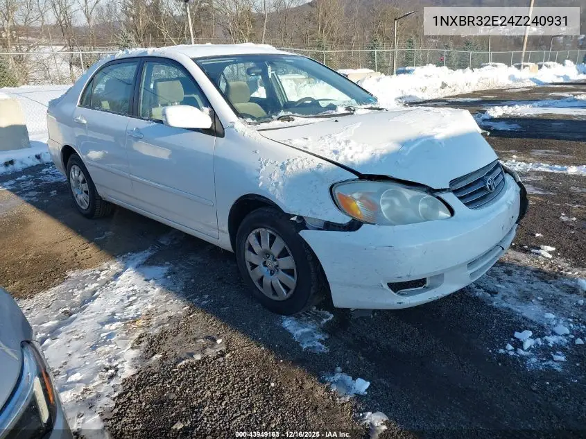 1NXBR32E24Z240931 2004 Toyota Corolla Le