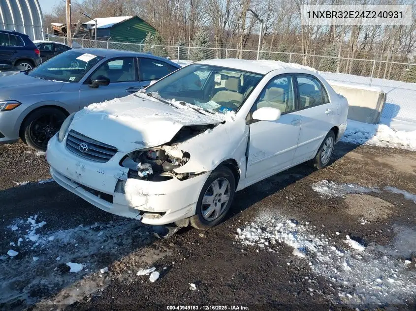 1NXBR32E24Z240931 2004 Toyota Corolla Le
