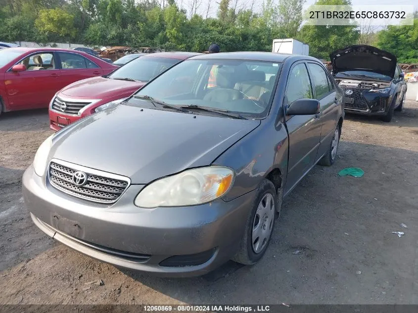 2005 Toyota Corolla Ce/Le/S VIN: 2T1BR32E65C863732 Lot: 12060869