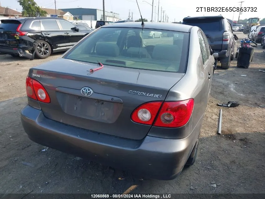 2005 Toyota Corolla Ce/Le/S VIN: 2T1BR32E65C863732 Lot: 12060869