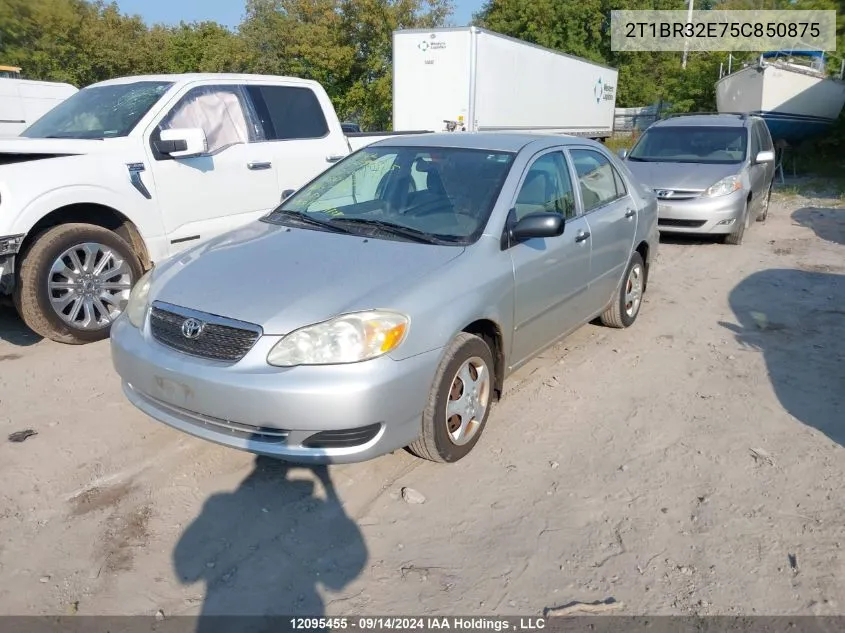 2005 Toyota Corolla Ce VIN: 2T1BR32E75C850875 Lot: 12095455