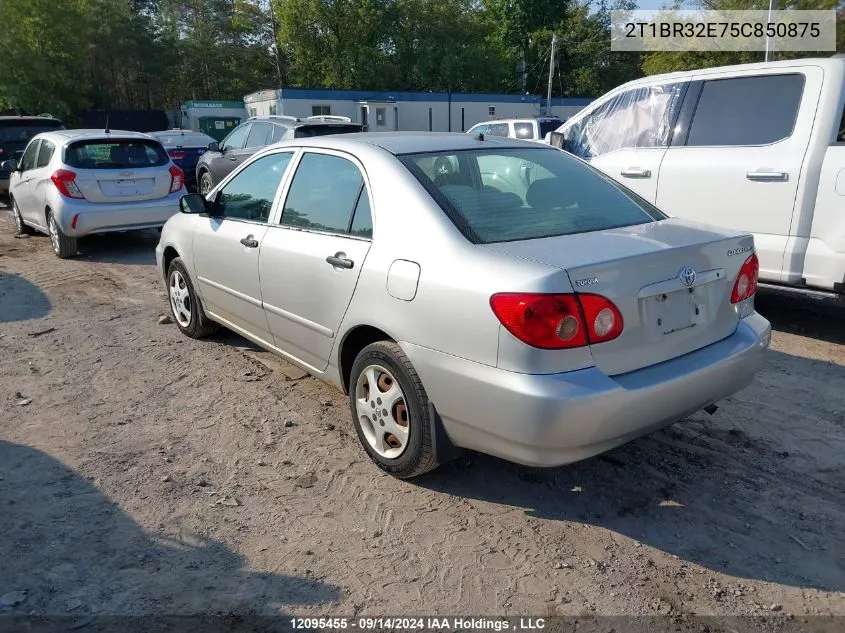 2005 Toyota Corolla Ce VIN: 2T1BR32E75C850875 Lot: 12095455