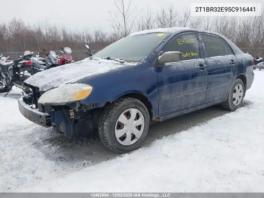 2T1BR32E95C916441 2005 Toyota Corolla Ce/Le/Sport
