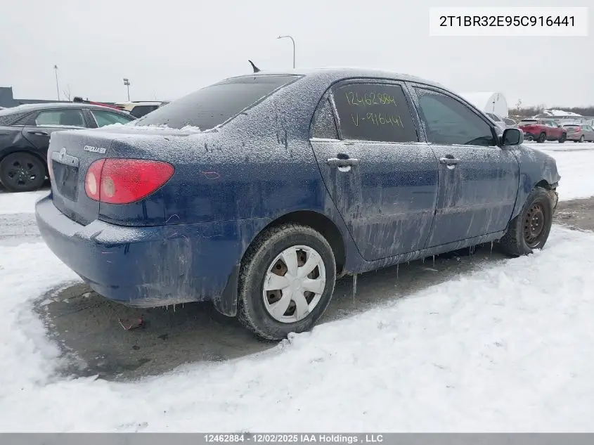 2T1BR32E95C916441 2005 Toyota Corolla Ce/Le/Sport