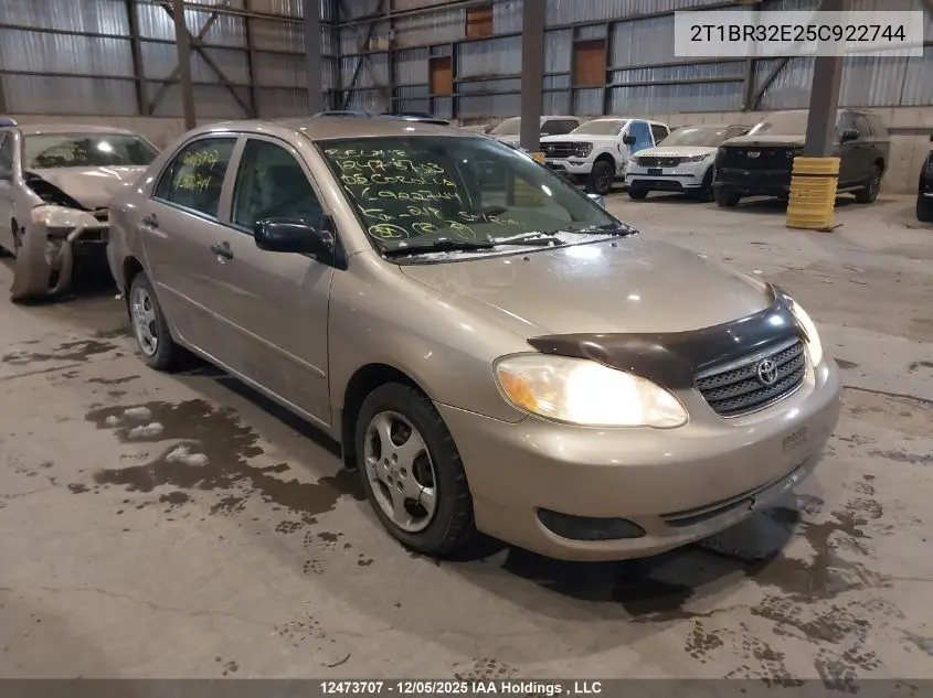 2T1BR32E25C922744 2005 Toyota Corolla