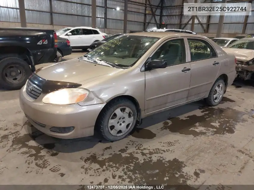 2T1BR32E25C922744 2005 Toyota Corolla