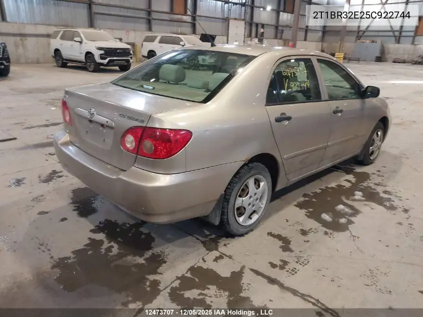2T1BR32E25C922744 2005 Toyota Corolla