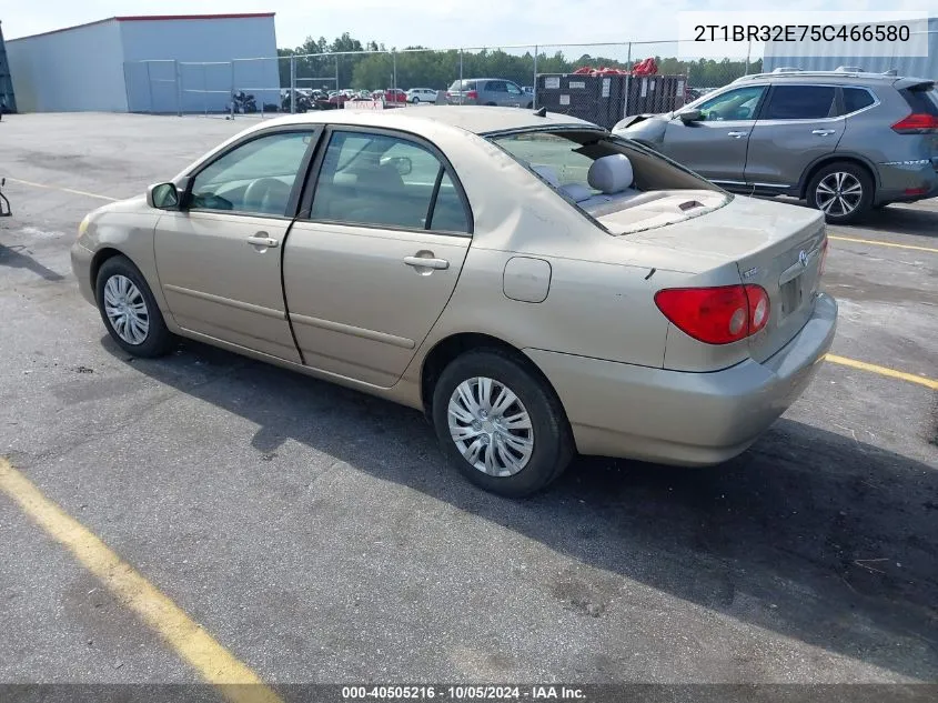 2T1BR32E75C466580 2005 Toyota Corolla Le