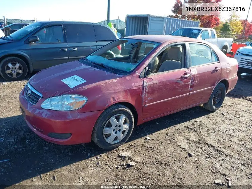 1NXBR32EX5Z367816 2005 Toyota Corolla Le