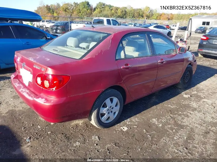 1NXBR32EX5Z367816 2005 Toyota Corolla Le