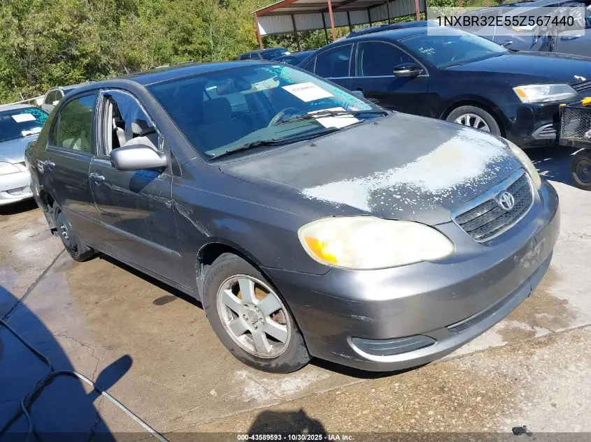 1NXBR32E55Z567440 2005 Toyota Corolla Le