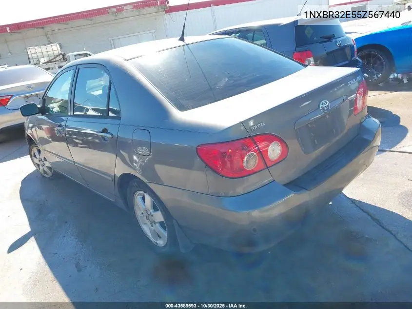 1NXBR32E55Z567440 2005 Toyota Corolla Le