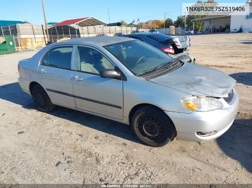 1NXBR32E75Z519406 2005 Toyota Corolla Ce