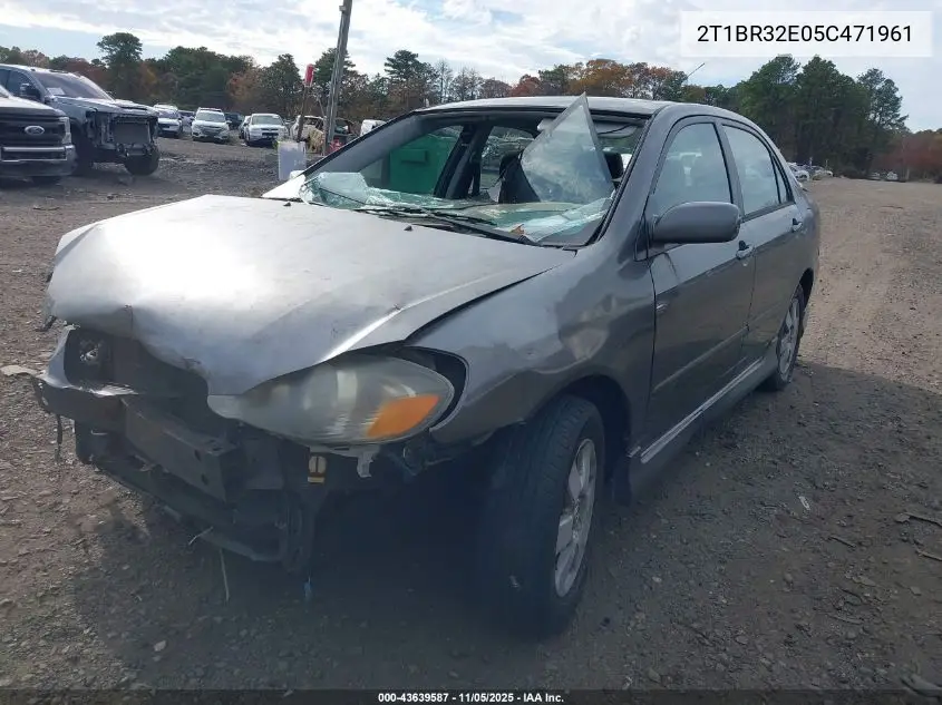 2T1BR32E05C471961 2005 Toyota Corolla S