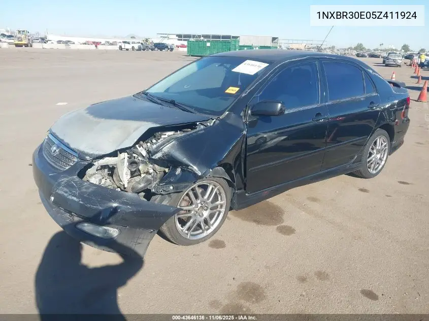 1NXBR30E05Z411924 2005 Toyota Corolla S