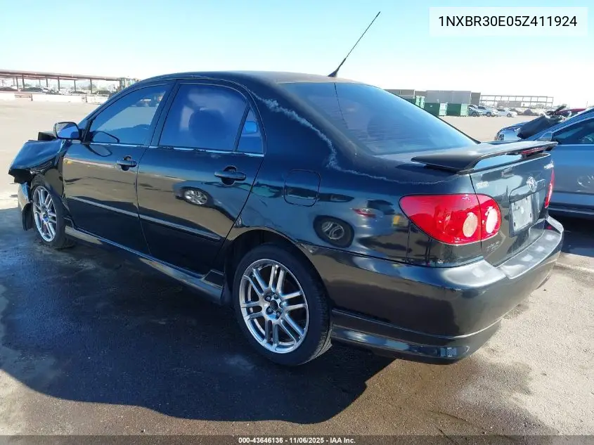 1NXBR30E05Z411924 2005 Toyota Corolla S