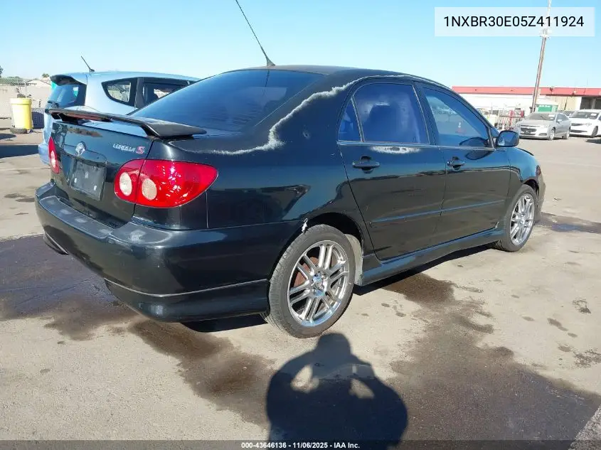 1NXBR30E05Z411924 2005 Toyota Corolla S