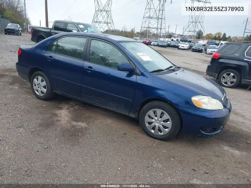 1NXBR32E55Z378903 2005 Toyota Corolla Le